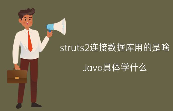 struts2连接数据库用的是啥 Java具体学什么?可以应用哪些方面？